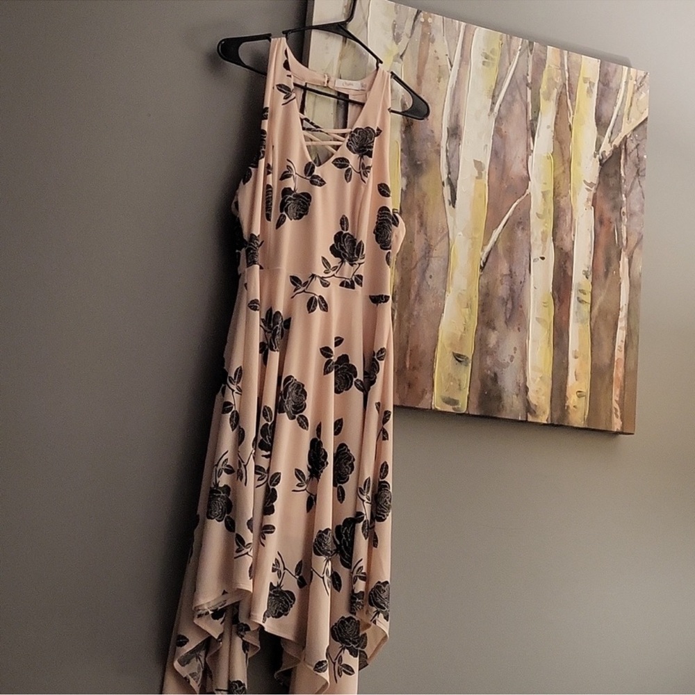 Candie's Black Floral Maxi Dress